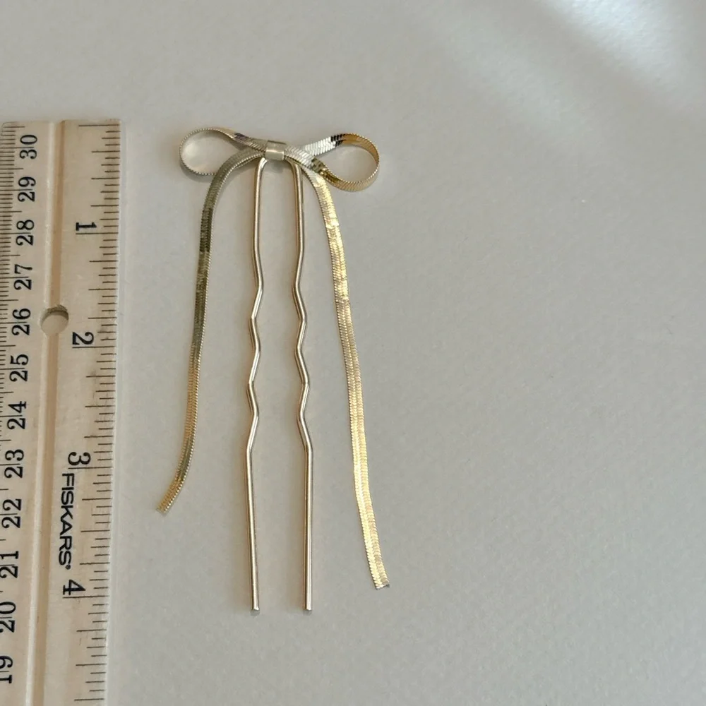 Boho bow hair pin #1428 - Picture 4 of 4